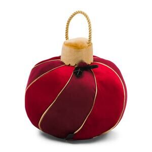Rachel Zoe Velvet Christmas Ornament Pillow 10in Red Designer Holiday Decor New